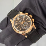 2023 Patek Philippe Annual Calendar Chronograph Brown Dial / 5905R-001 / Rose Gold with Leather Strap / Like New - Just Watch It