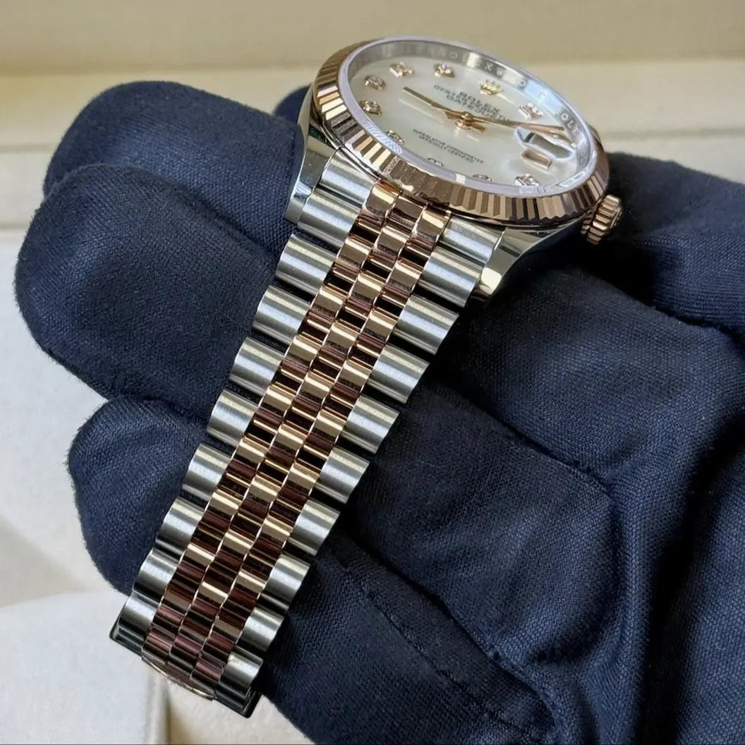 2025 Rolex Datejust 31 Mother Of Pearl Diamond Dial / 278271 / Rose Gold & Steel / Brand New & Unworn / Box & Papers Just Watch It