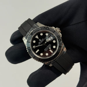 2020 Yachtmaster 42 Black Dial / White Gold / Mint Condition / Box & Papers Just Watch It