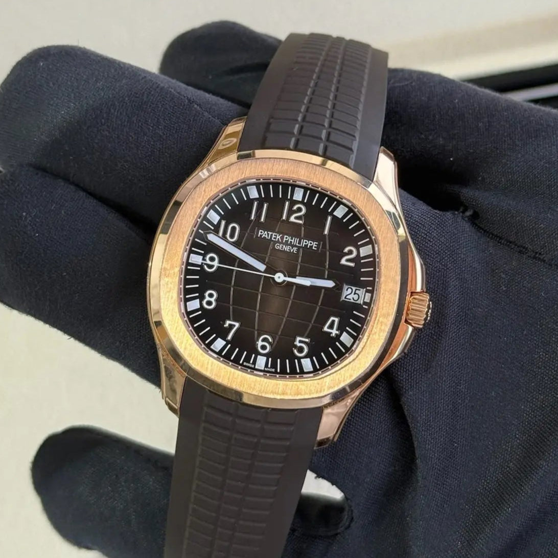 2021 Patek Philippe Aquanaut / 5167R / Rose Gold with Brown Rubber strap / Like New - Just Watch It