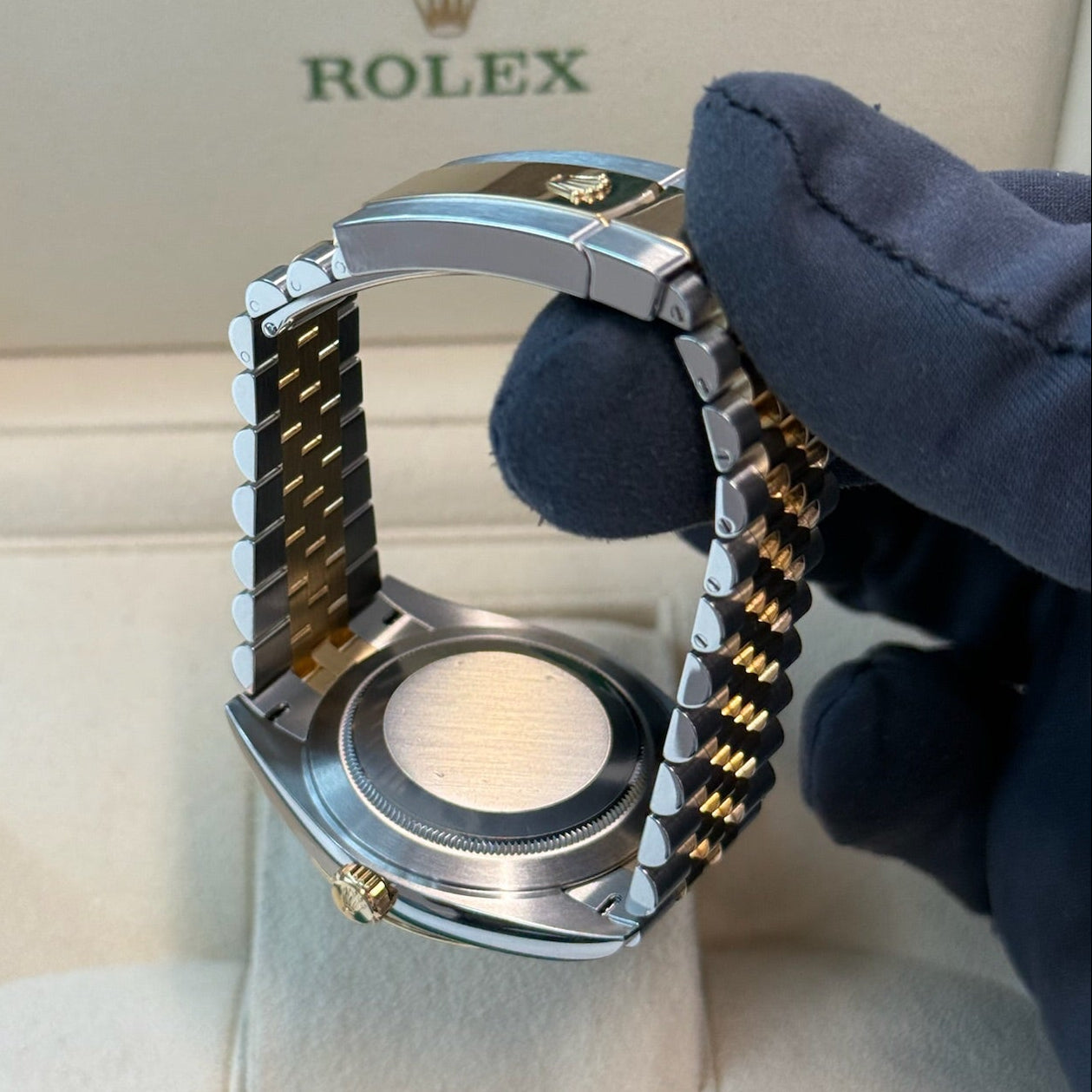 2021 Rolex Datejust 41 Champagne Diamond Dial / Yellow Gold & Steel / Mint Condition / Box & Papers Just Watch It