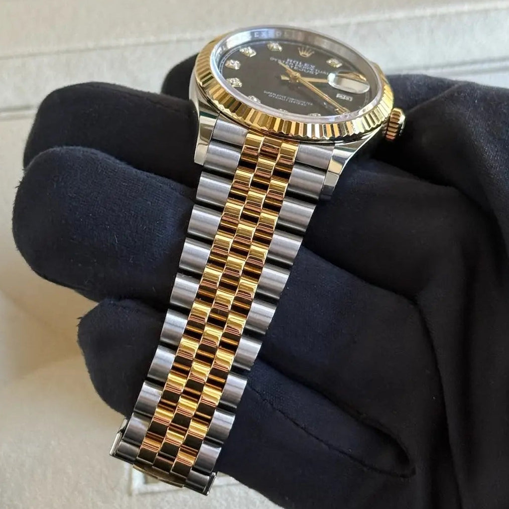 2022 Rolex Datejust 36 Black Diamond Set Dial / 126233 / Jubilee Bracelet / 36mm / Mint Condition Just Watch It