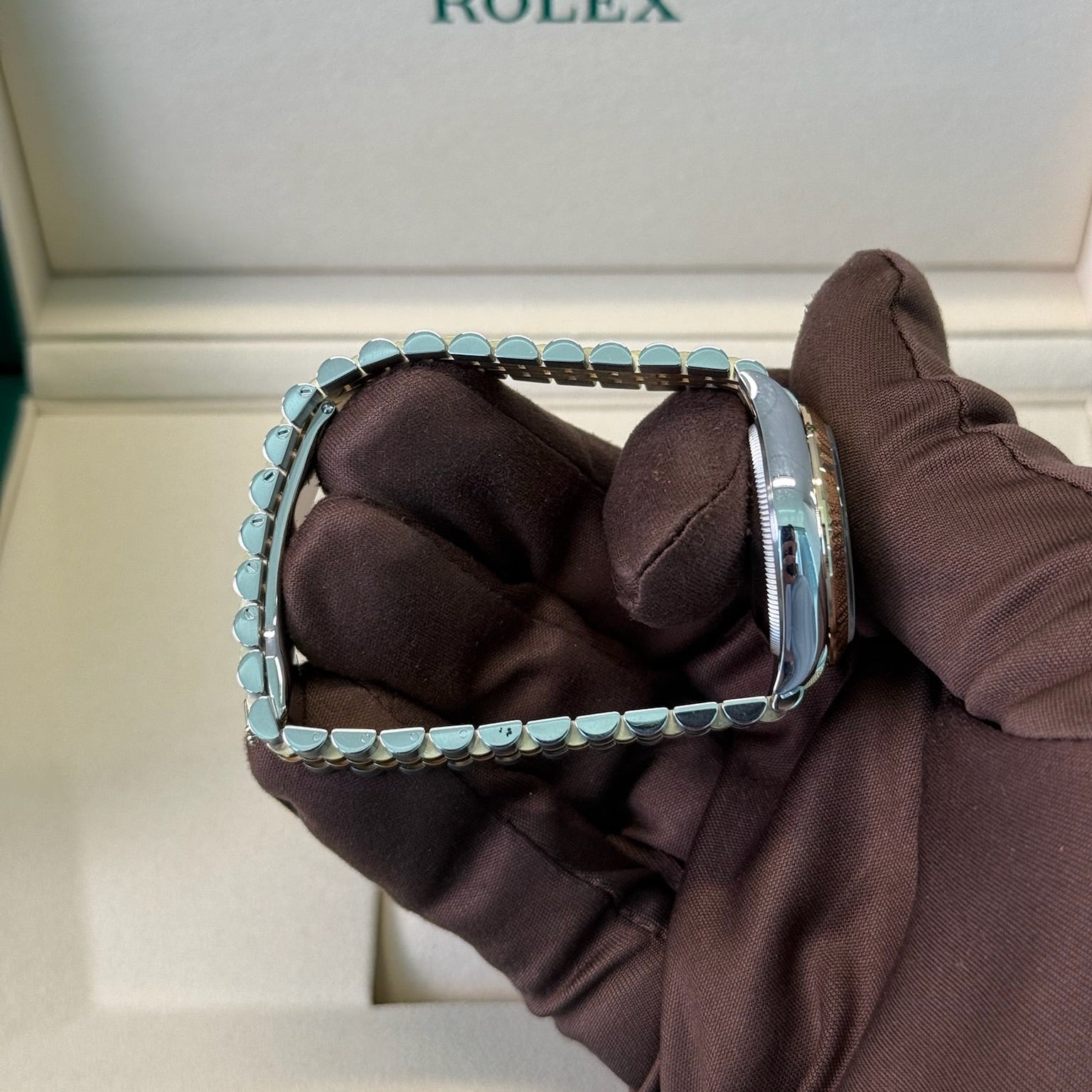 2025 Rolex Datejust 31 Green Roman Numeral Dial 278273 / Yellow Gold & Steel / Brand New & Unworn / Box & Papers Just Watch It