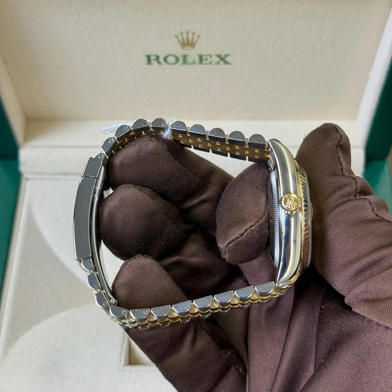 2022 Rolex Datejust 36 Champagne Diamond Dial / 126233 / Two Tone Yellow Gold & Steel / Like New / Box & Papers Just Watch It
