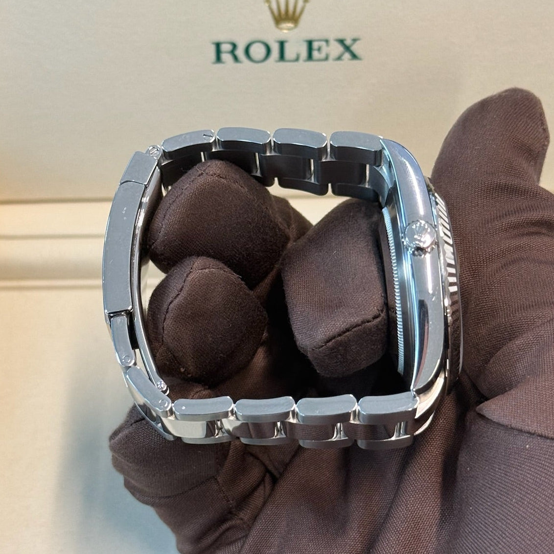 2025 Rolex Datejust 41 Mint Green / Steel / Mint Condition / Box & Papers Just Watch It