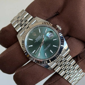 2025 Datejust 41 Mint Green Dial / 126334 / Jubilee Band / Brand New & Unworn Just Watch It