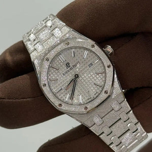 2020 Audemars Piguet Royal Oak Self-winding / 67653BC / Frosted White Gold / Like New