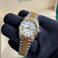 2025 Rolex Datejust 36 White Roman Numeral Dial / 126233 / Jubilee Band / Two Tone Yellow Gold / Brand New & Unworn