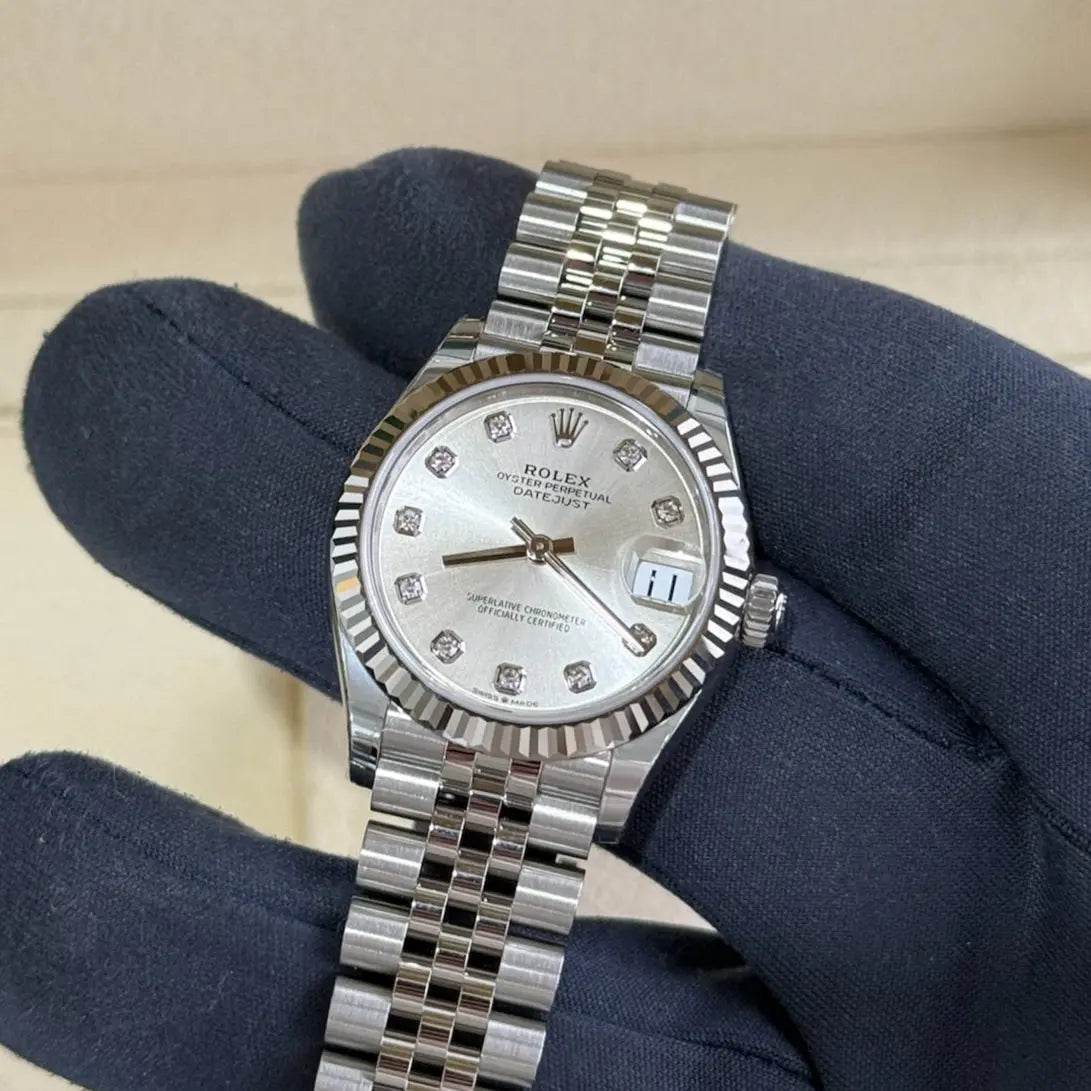 2025 Rolex Datejust 31 Silver Diamond Dial / 278274 / Steel / Jubilee Band / Brand New & Unworn / Box & Papers Just Watch It