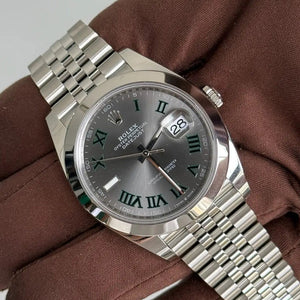 2025 Rolex Datejust 41 Wimbledon Dial 126300 / Smooth Bezel / Jubilee Band / Brand New & Unworn