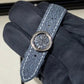 2025 PP5330G-001 World Time Date Blue Dial / White Gold / 40mm / Hand-Stitched Calf Skin Denim Pattern Strap / Brand New & Unworn Just Watch It