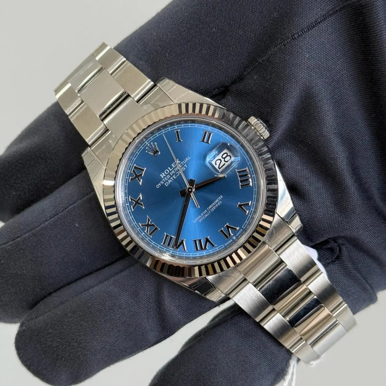 2025 Rolex Datejust 41 Blue Azzurro Dial / 126334 / Steel / Fully Stickered / Brand New & Unworn / Box & Papers Just Watch It