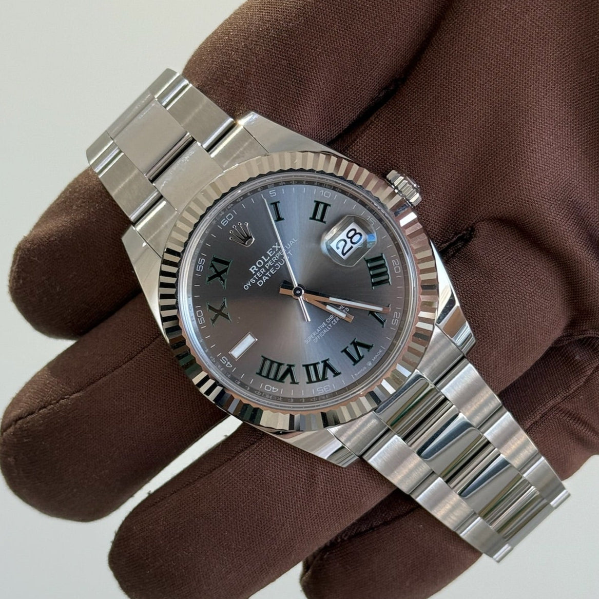 2025 Rolex Datejust 41 Wimbledon Dial / 126334 / Oyster Band / Brand New & Unworn