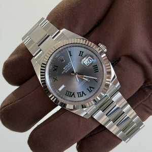 2025 Rolex Datejust 41 Wimbledon Dial / 126334 / Oyster Band / Brand New & Unworn