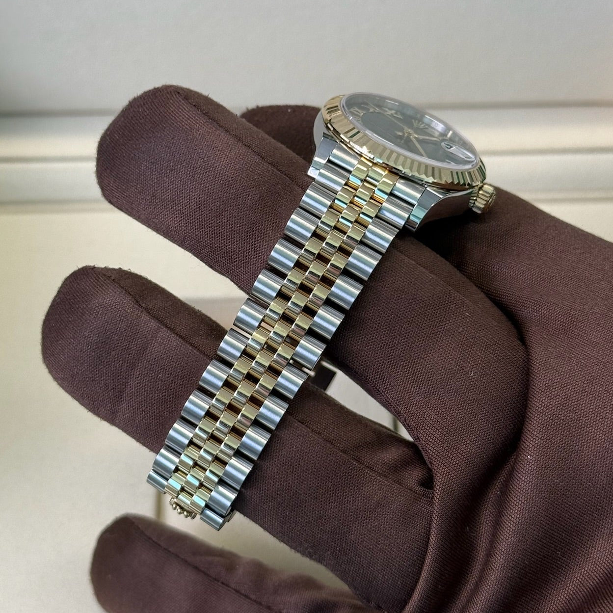 2025 Rolex Datejust 31 Green Roman Numeral Dial 278273 / Yellow Gold & Steel / Brand New & Unworn / Box & Papers Just Watch It