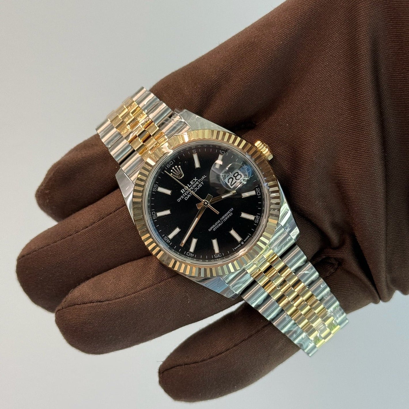 2025 Rolex Datejust 41 Black Dial 126333 / Yellow Gold & Steel / Brand New & Unworn / Box & Papers Just Watch It