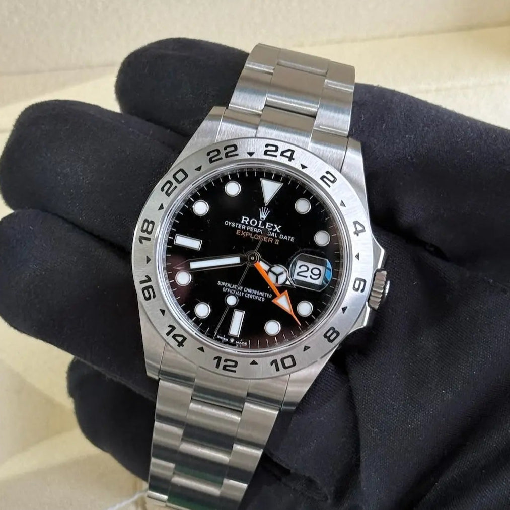 2024 Rolex Explorer II Black Dial Orange Hand / 226570 / Oystersteel / 42mm / Like New / Box & Papers Just Watch It