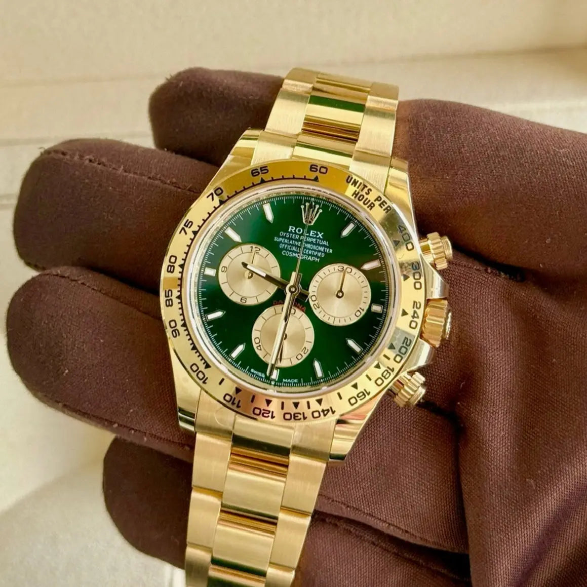 2025 Rolex Daytona Cosmograph 'John Mayer 2.0' Green Dial / 126508 / Yellow Gold / Brand New & Unworn / Box & Papers Just Watch It