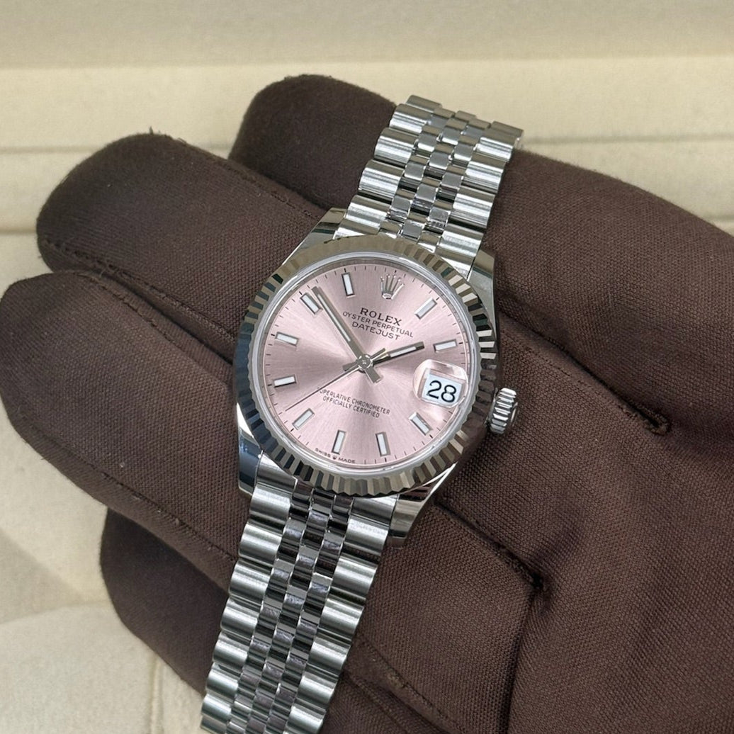 2025 Rolex Datejust 31 Pink Dial / 278274 / Steel / Brand New & Unworn / Box & Papers Just Watch It