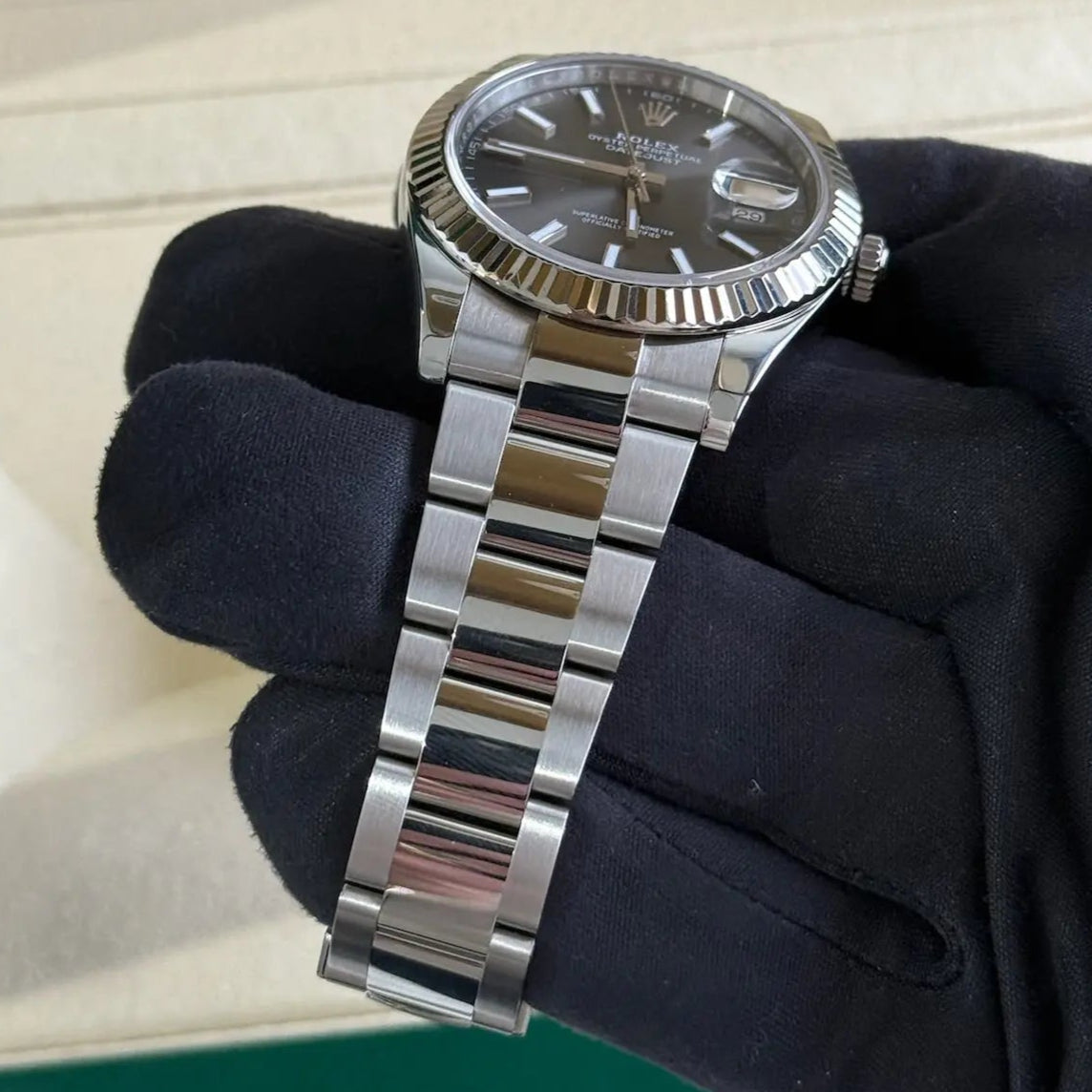 2020 Rolex Datejust 41 Rhodium Dial / 126334 / Fluted Oyster / 41mm / Box & Papers Just Watch It