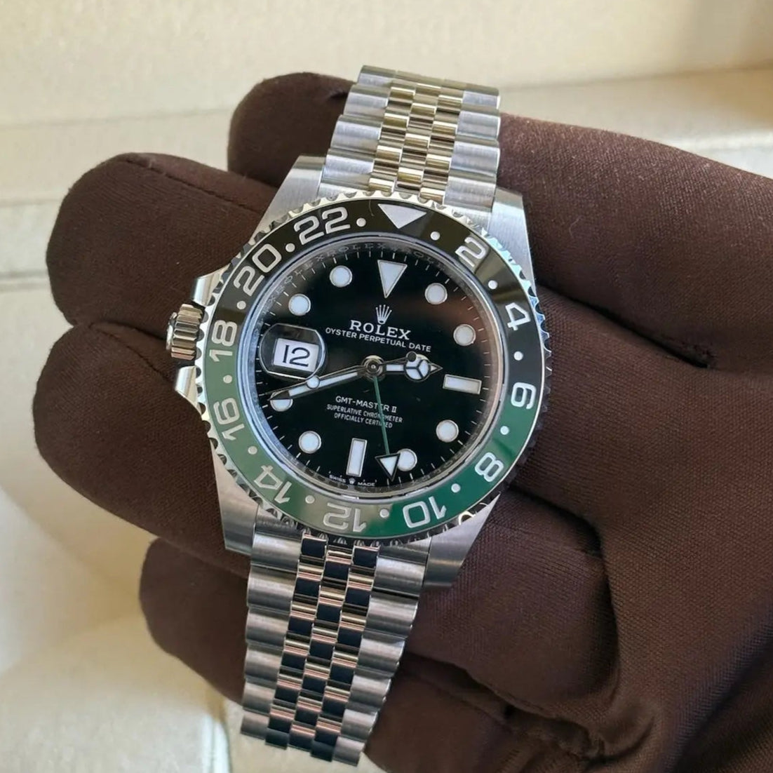 2025 Rolex GMT-Master II 'Sprite' Green/Black Bezel / 126720VTNR / 40mm / Jubilee Band Just Watch It