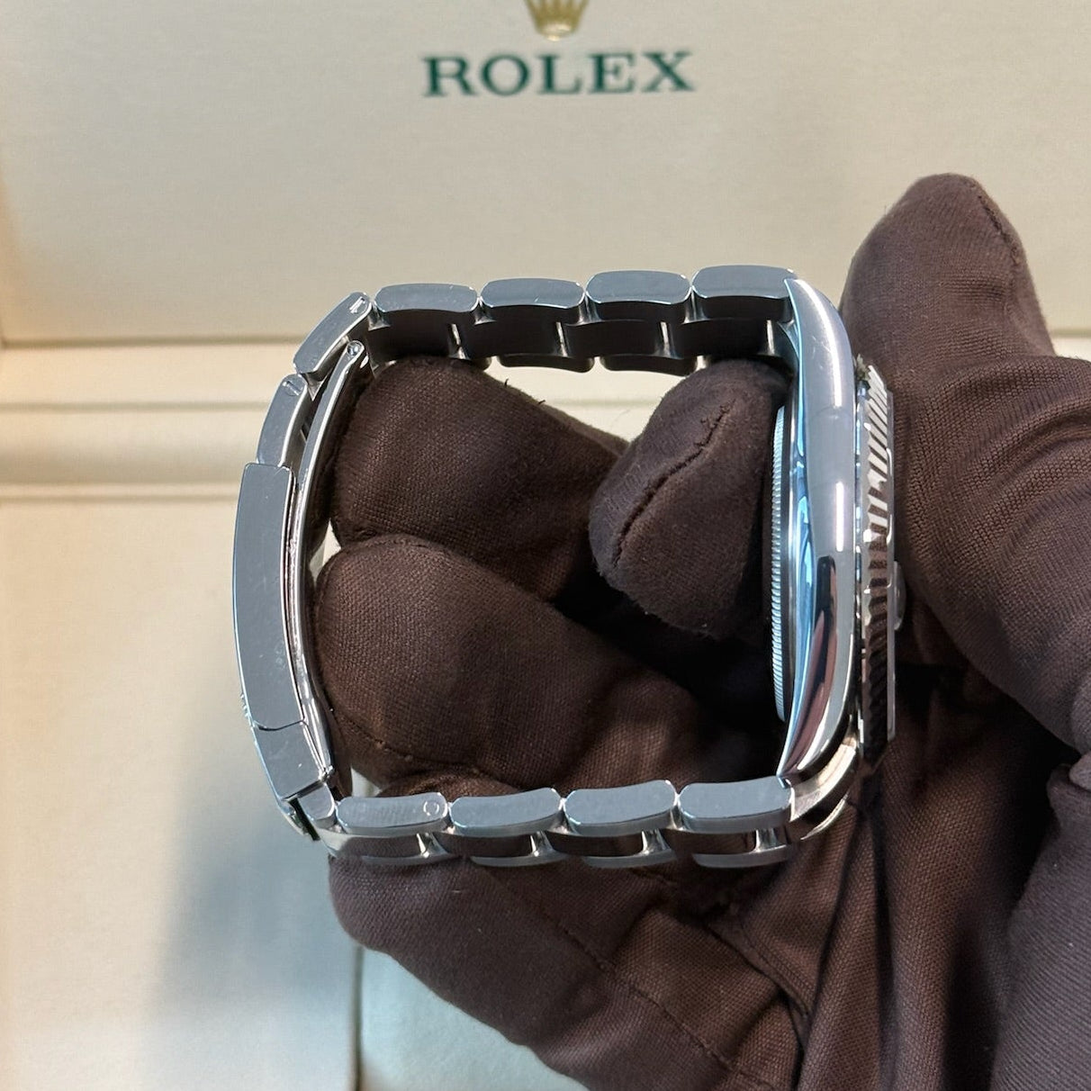 2025 Rolex Datejust 41 Mint Green / Steel / Mint Condition / Box & Papers Just Watch It