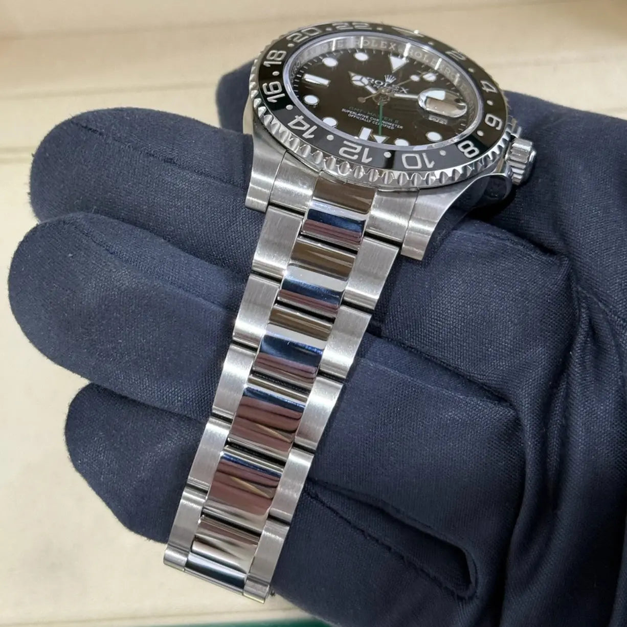 2018 Rolex GMT Master II 'Green Arrow' Black Dial / 116710LN / Steel / Oyster Band / Mint Condition / Box & Papers Just Watch It
