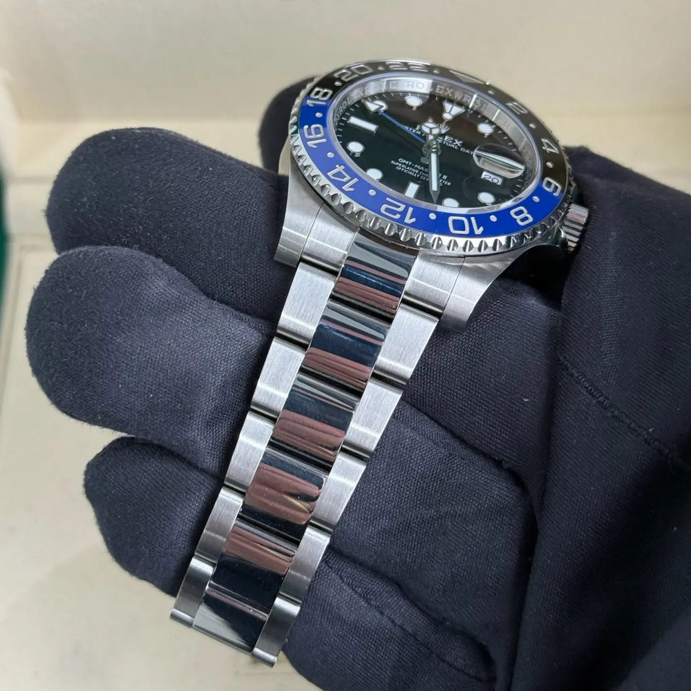 2025 GMT Master II 'Batman' Black Dial Blue Bezel / 126710BLNR / Steel / Oyster Band / Brand New & Unworn / Box & Papers Just Watch It