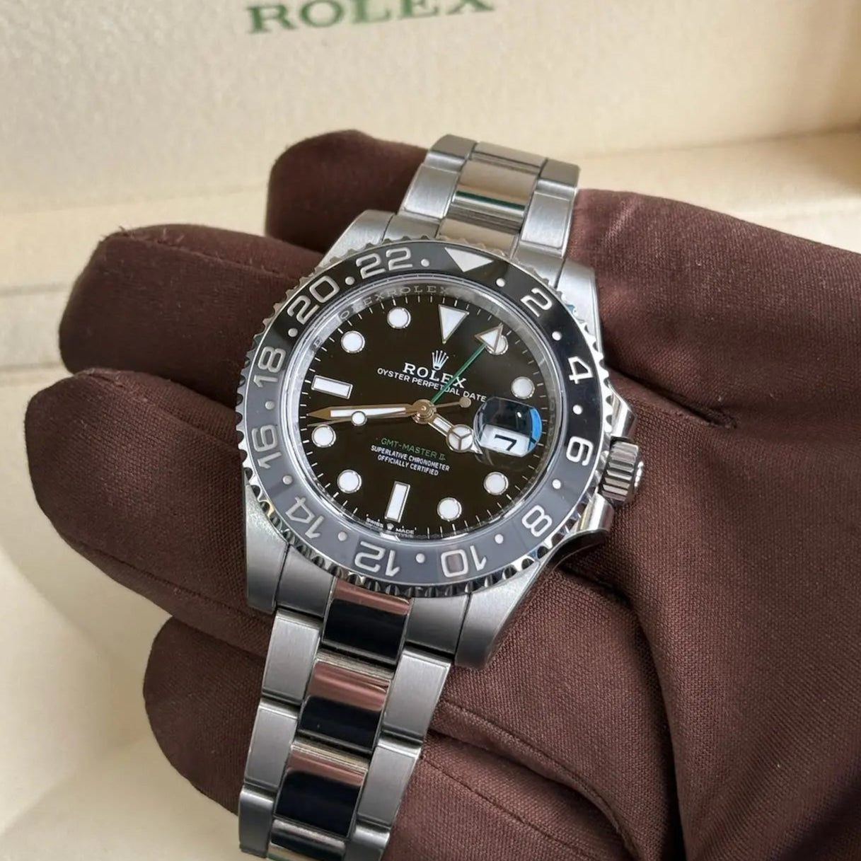 2024 Rolex GMT Master II 'Bruce Wayne' / 126710GRNR / Oyster Bracelet / RX8 Stickers / Like New - Just Watch It