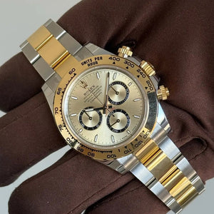 2025 Rolex Cosmograph Daytona Champagne Gold Dial / 126503 / Two Tone Yellow Gold & Steel / 40mm / Brand New & Unworn - Just Watch It