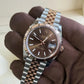 2025 Rolex Datejust 41 Chocolate Dial / 126331 / Two Tone Rose Gold / Jubilee Band / Brand New & Unworn - Just Watch It