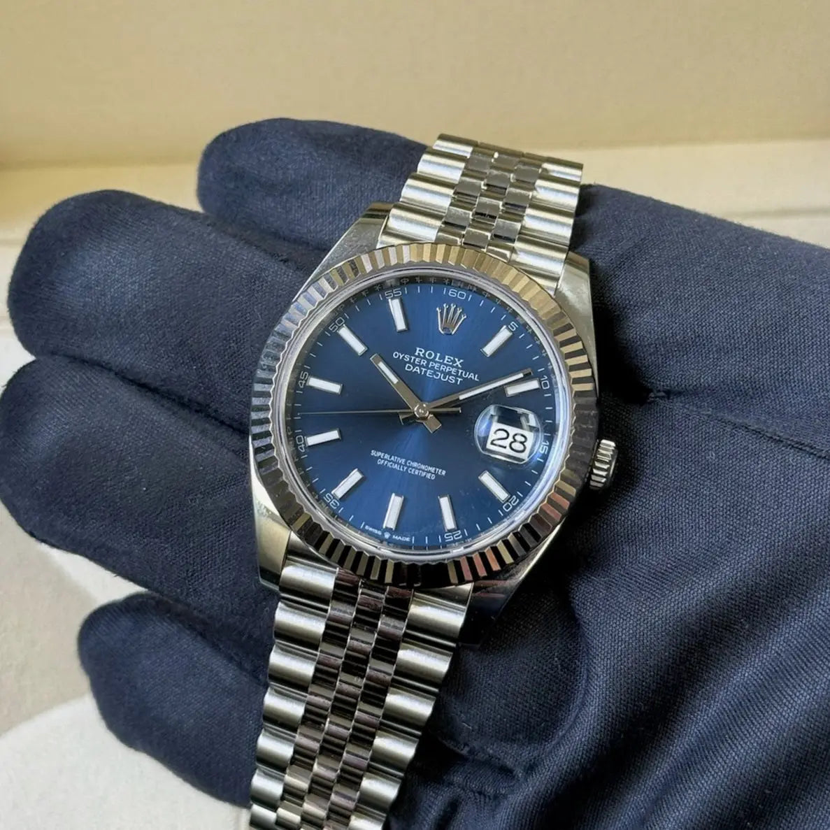 2021 Rolex Datejust 41 Blue Dial / 126334 / Steel / Mint Condition / Box & Papers Just Watch It