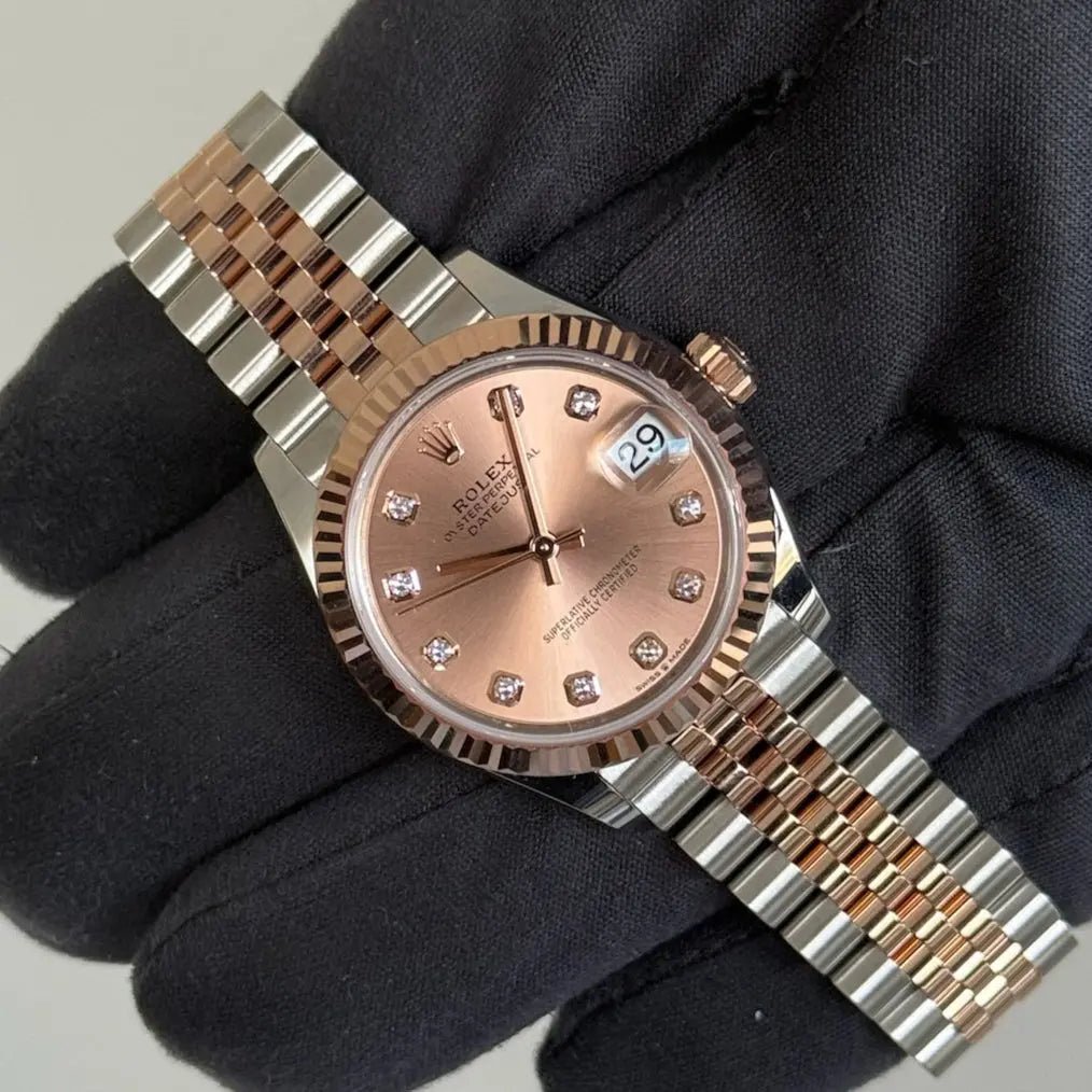 2025 Rolex Datejust 31 Pink Diamond Dial Rose Gold / 278271 / Rose Gold & Steel / Brand New & Unworn / Box & Papers Just Watch It