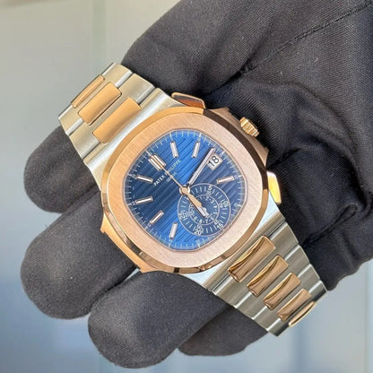2022 Patek Philippe Nautilus Travel Time Chronograph 5980/1AR-001 / 40.5mm / Mint Condition - Just Watch It