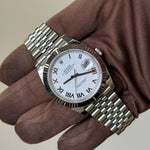 2025 Rolex Datejust 41 White Dial with Roman Numerals / 126334 / Steel / Brand New & Unworn / Box & Papers Just Watch It
