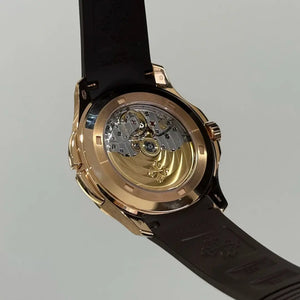 2025 Patek Philippe 5164R Aquanaut Travel Time / Rose Gold on Rubber Strap / Brand New & Unworn / Box & Papers Just Watch It