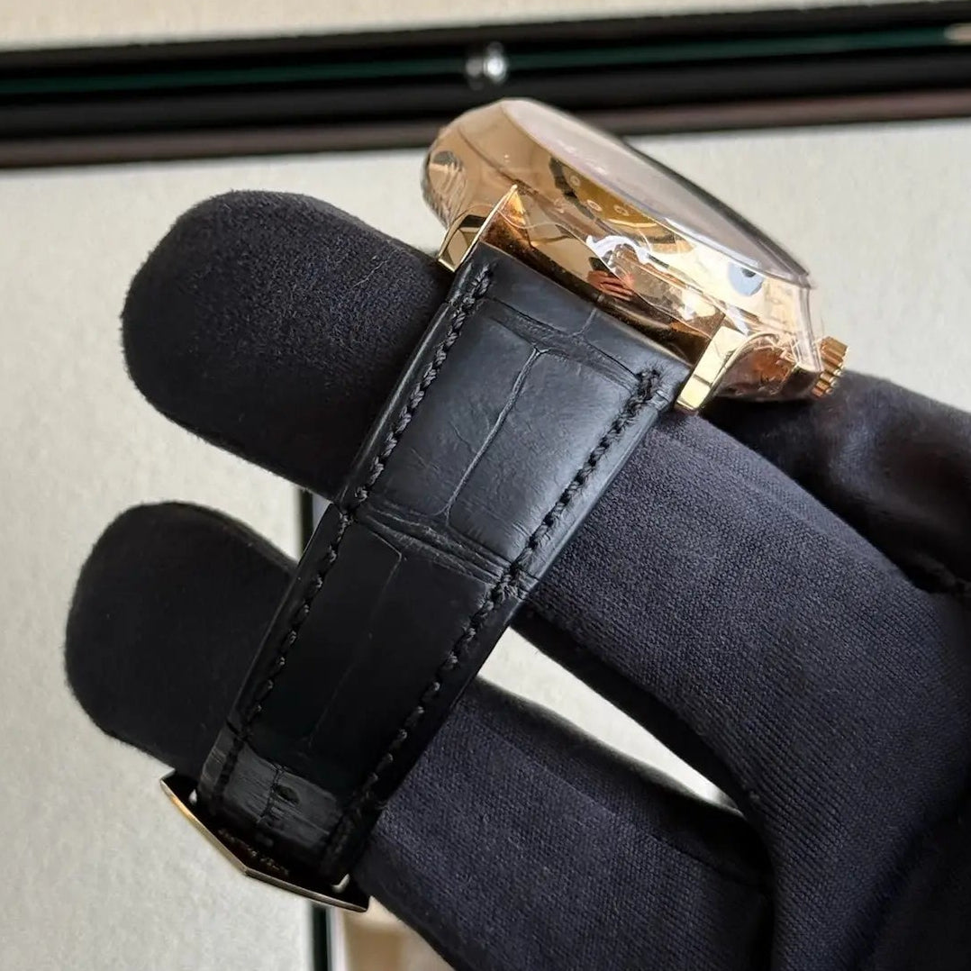 2023 Patek Philippe Annual Calendar Chronograph Brown Dial / 5905R-001 / Rose Gold with Leather Strap / Like New - Just Watch It