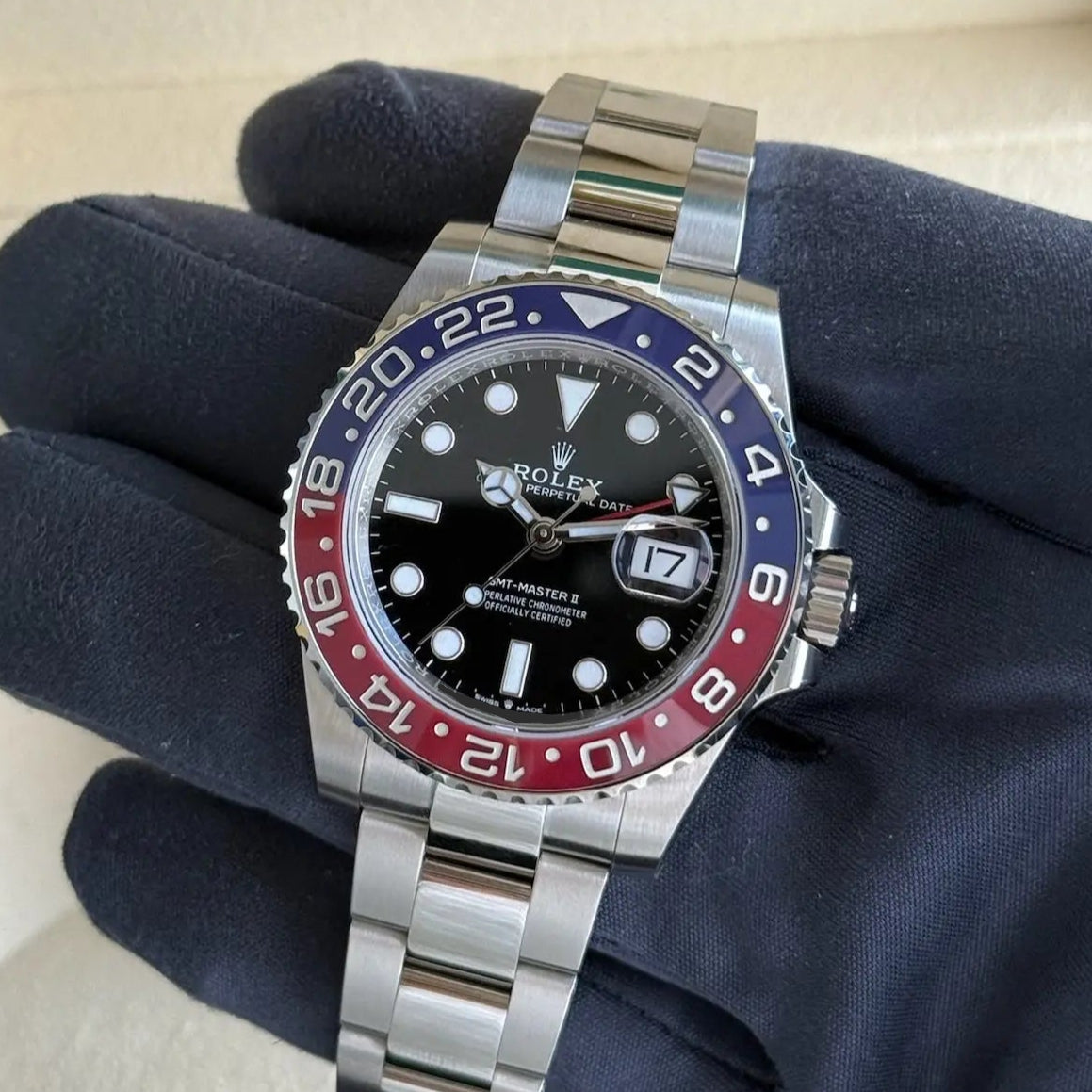 2022 GMT-Master II 'Pepsi' Black Dial / 126710BLRO / Oyster Ceramic & Steel / 40mm / Mint Condition Just Watch It