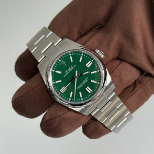 2025 Rolex Oyster Perpetual 41 Green Dial / 134300 / Oyster Steel / Brand New & Unworn / Box & Papers⁠ Just Watch It