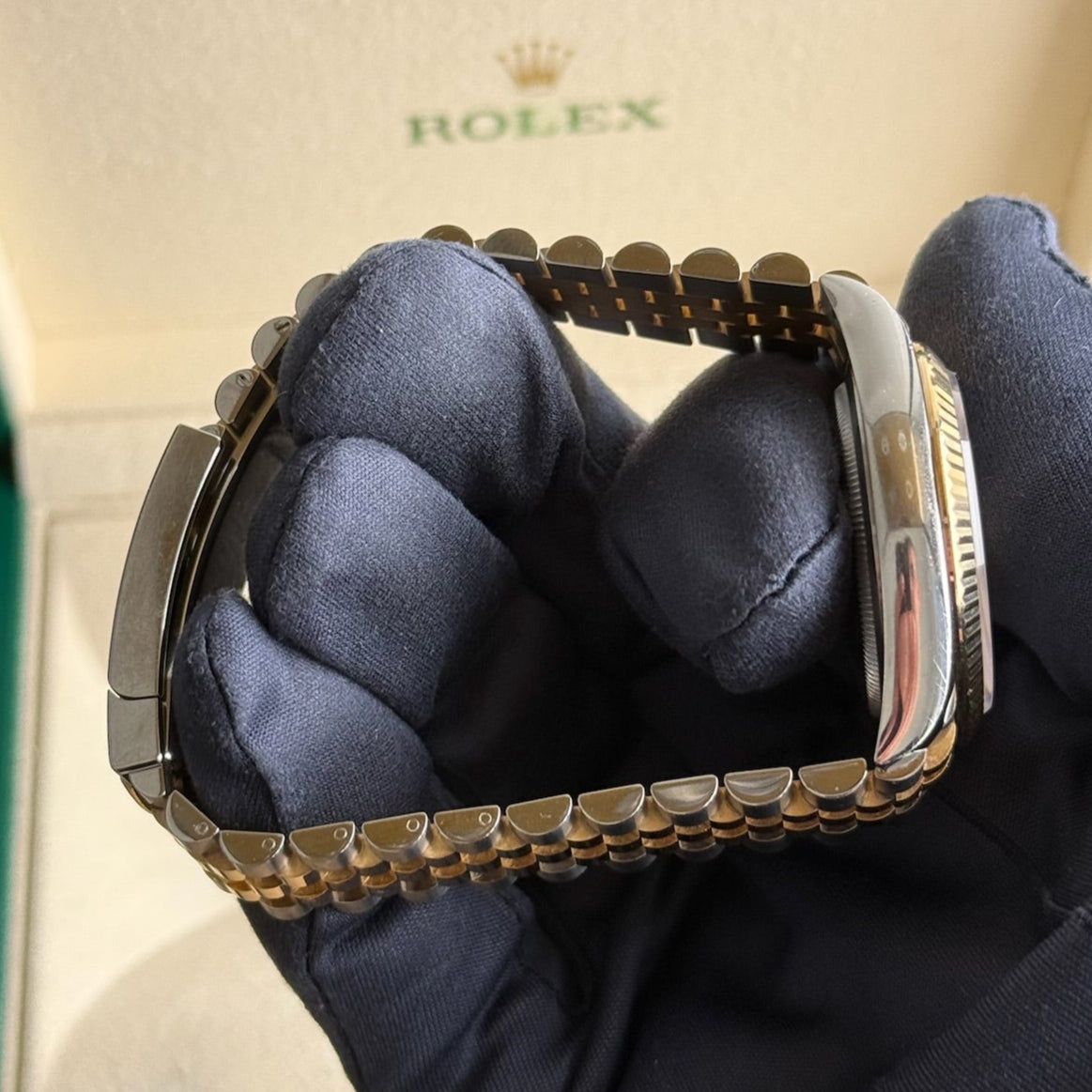 2022 Rolex Datejust 36 Black Diamond Dial / 126233 / Two Tone Yellow Gold / Jubilee Band / Mint Condition - Just Watch It
