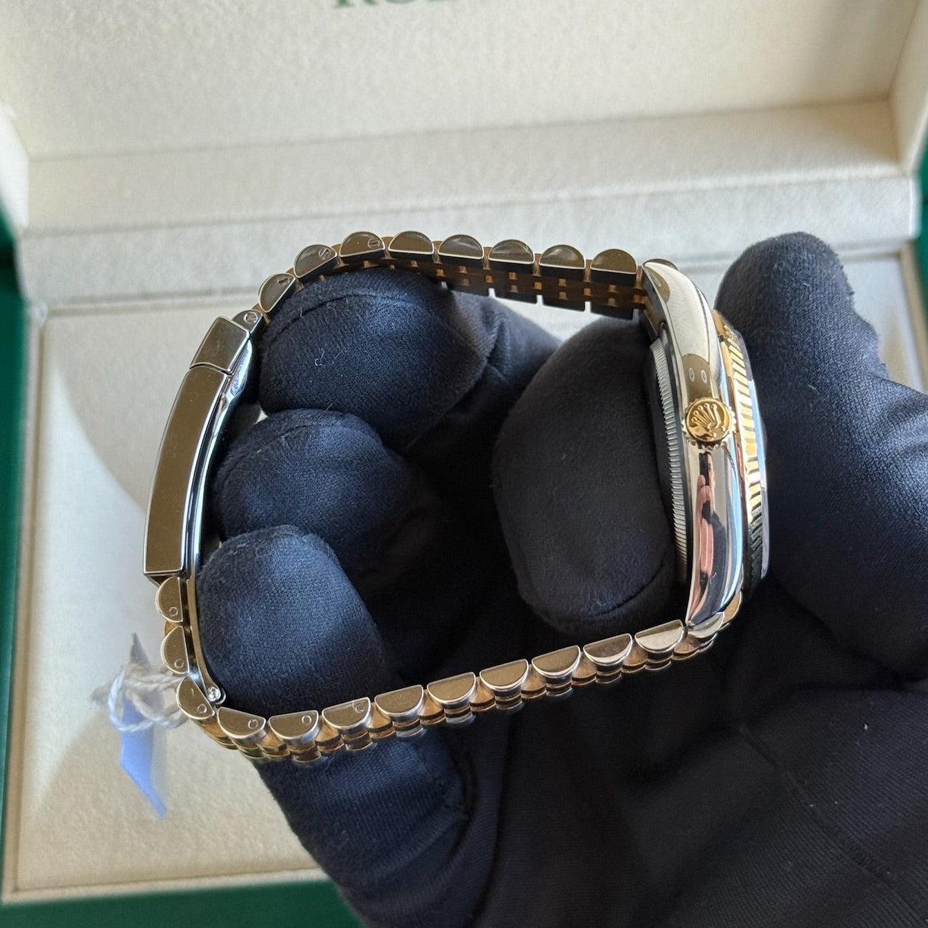 2025 Rolex Datejust 36 Black Diamond Dial / 126233 / Two Tone Yellow Gold / Brand New & Unworn Just Watch It