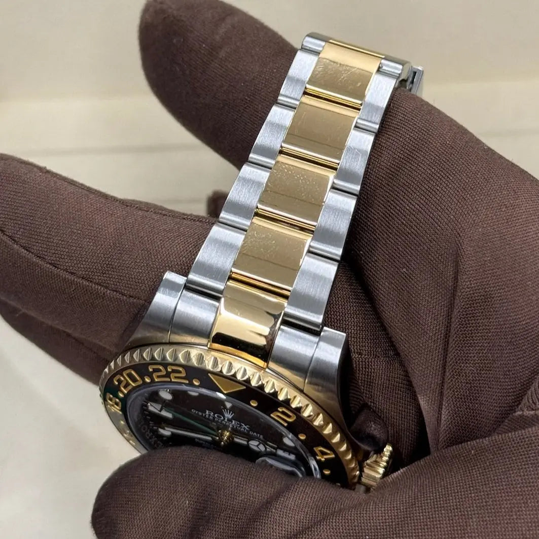2016 GMT Master II ‘Green Arrow’ / 116713LN / Yellow Gold & Steel / Mint Condition / Box & Papers Just Watch It