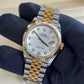 2023 Rolex Datejust 36 Mother of Pearl Diamond Dial / 126233 / Two Tone Yellow Gold / Like New
