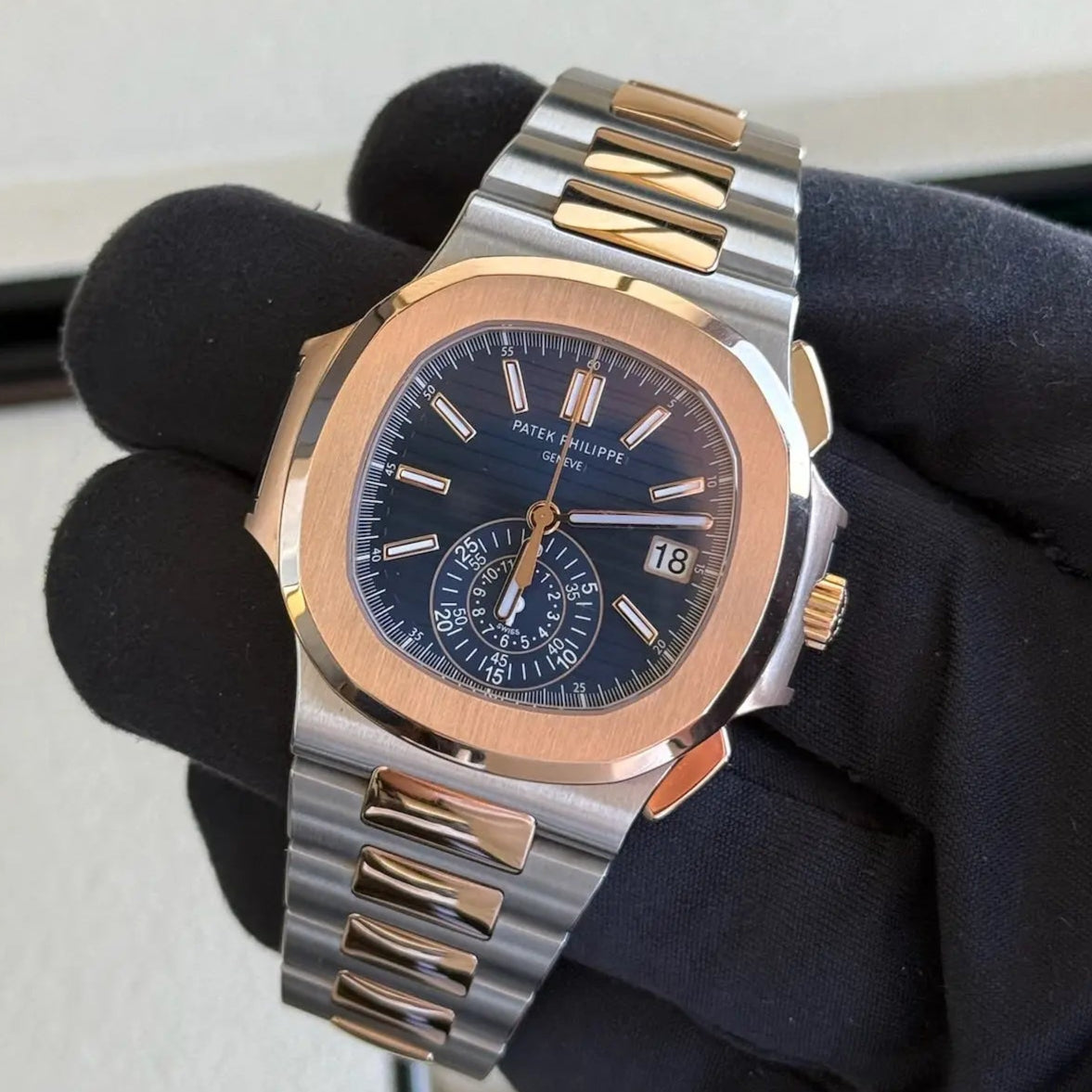 2022 Patek Philippe Nautilus Travel Time Chronograph 5980/1AR-001 / 40.5mm / Mint Condition - Just Watch It