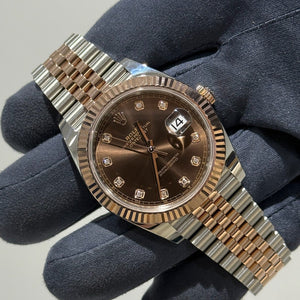 2023 Datejust 41 Chocolate Diamond Dial / 126331 / Rose Gold / Jubilee Band Just Watch It