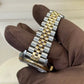 1989 Rolex Datejust 36 Red Vignette Diamond Dial / 16233 / Two Tone Yellow Gold / Excellent Condition / Watch & Box Only Just Watch It