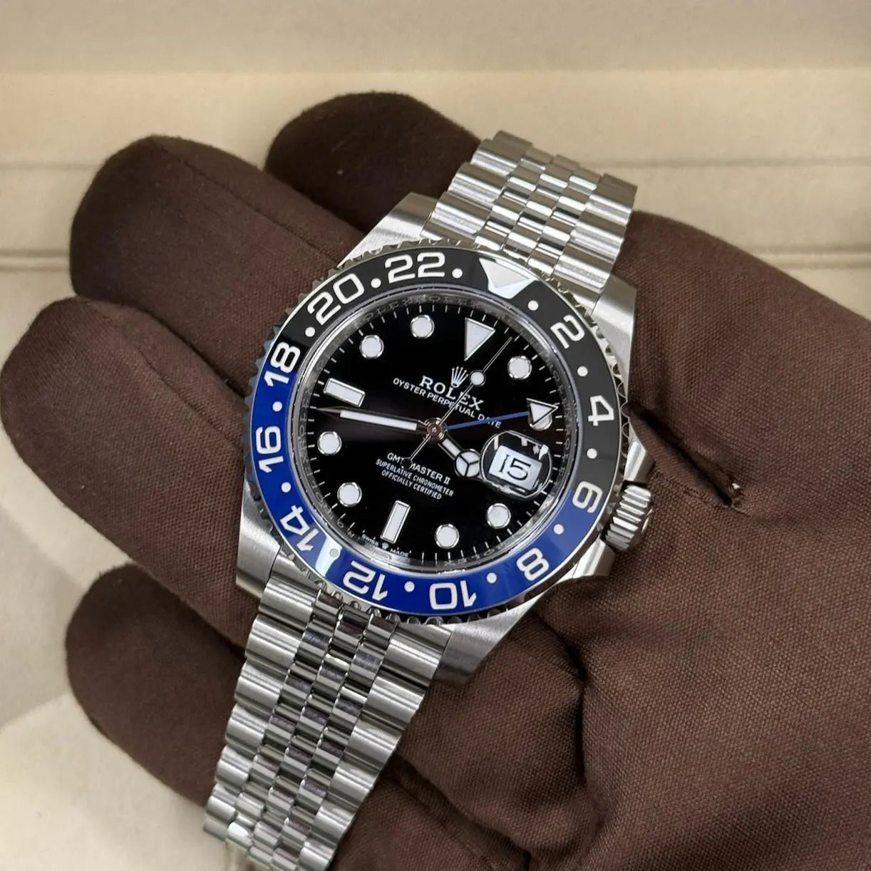 2025 Rolex GMT-Master II 'Batgirl' / 126710BLNR / Steel / Brand New & Unworn / Box & Papers Just Watch It