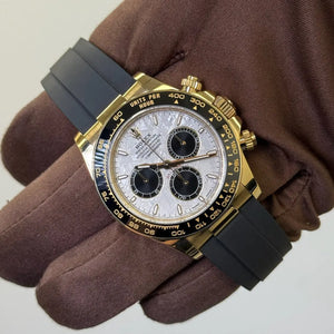 2025 Rolex Daytona Cosmograph Meteorite Dial 126518LN / Yellow Gold on Rubber Strap / Brand New & Unworn / Box & Papers Just Watch It