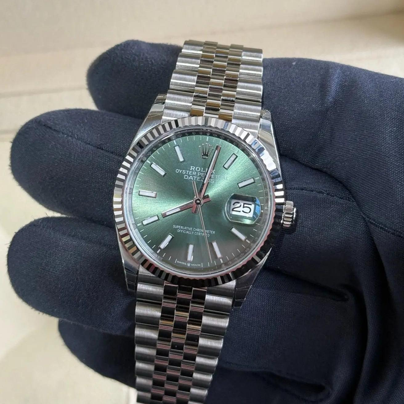 2025 Datejust 36 Mint Green Dial / 126234 / Steel / Brand New & unworn Just Watch It
