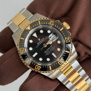 2022 Rolex Sea Dweller Black Dial 126603 / Two Tone Yellow Gold / 43mm / Mint Condition